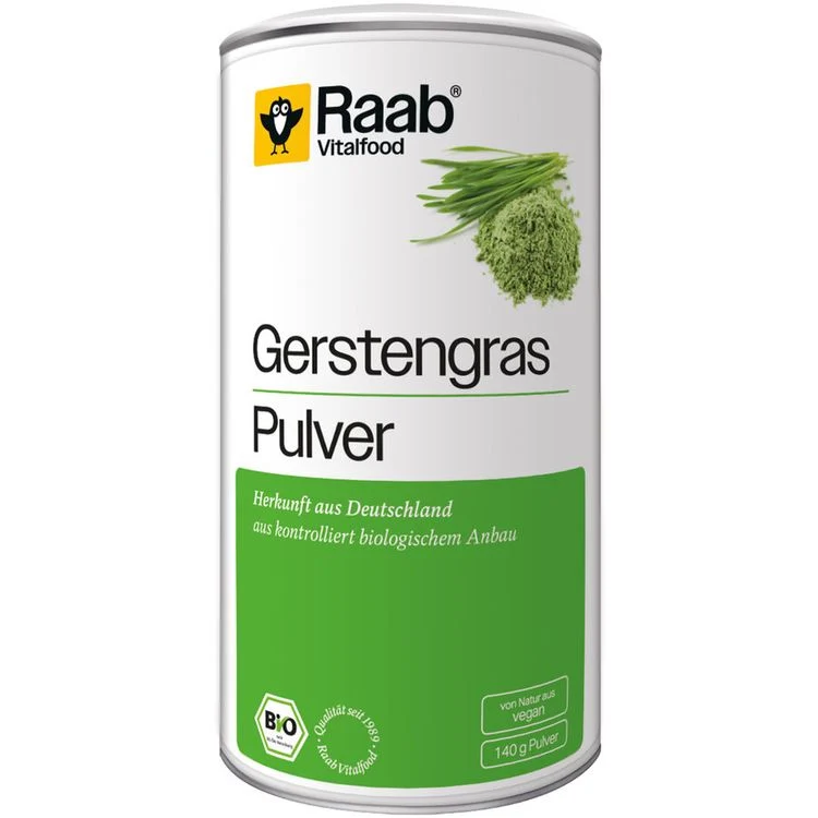 Raab Vitalfood - Gerstengras Pulver, bio, 140g