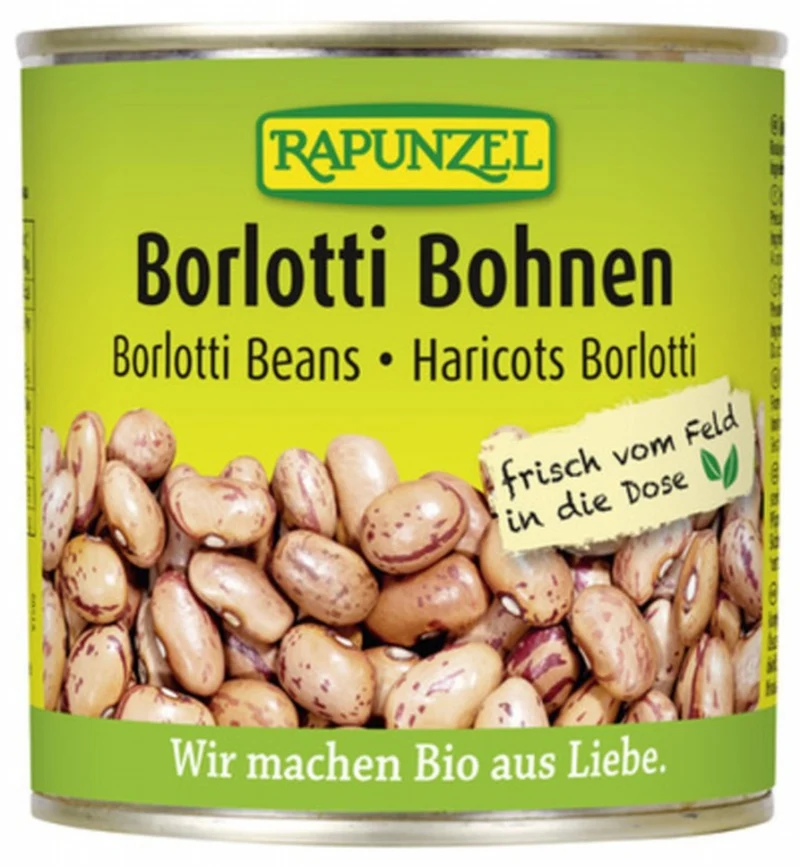 Rapunzel - Borlotti Bohnen in der Dose, bio 400g