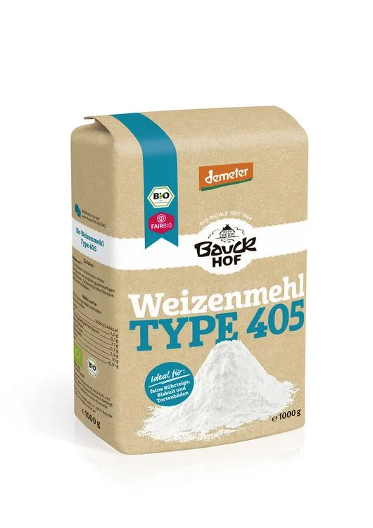 Bauck - Weizenmehl Typ 405, demeter 1000g