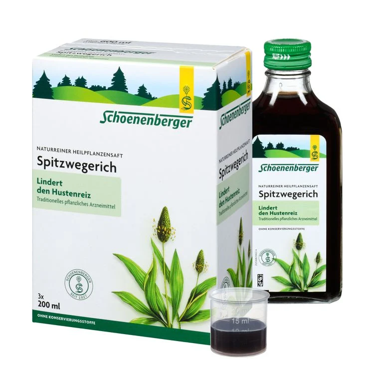 Schoenenberger - Spitzwegerich, Naturreiner Heilpflanzensaft bio, 600ml