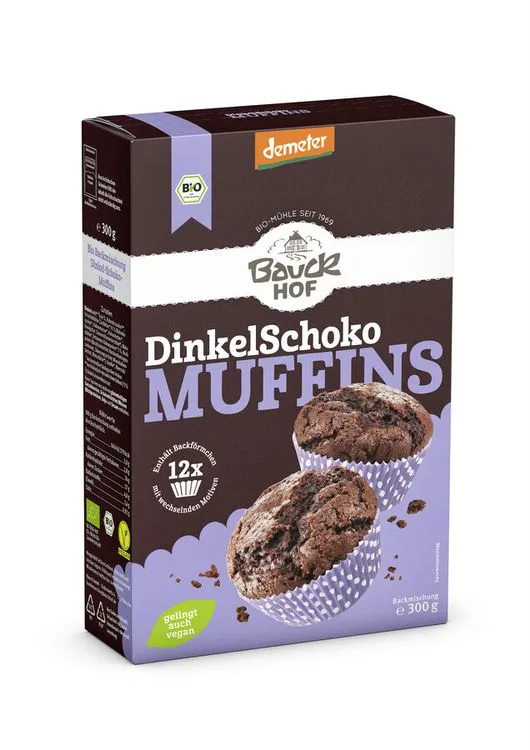 Bauckhof - Dinkel Muffins Schoko, demeter, 300g