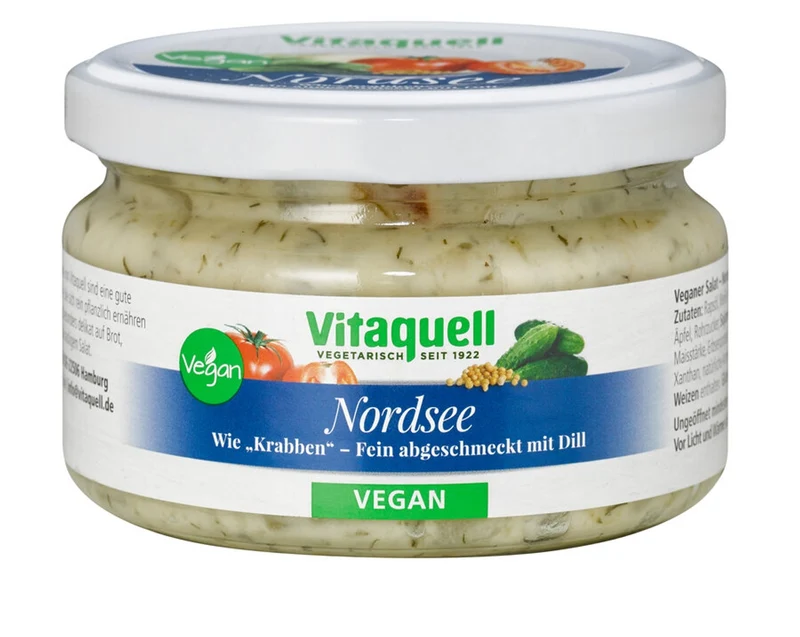 Fauser-Vitaquell - Nordsee - Wie Krabben" - Fein abgeschmeckt mit Dill 180g Veganer Salat"