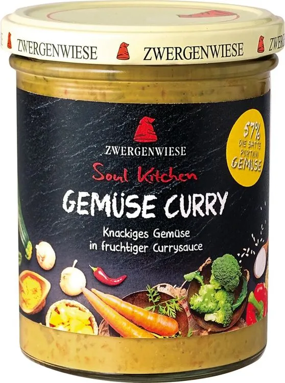 Zwergenwiese - Soul Kitchen Gemüse Curry bio vegan 370g