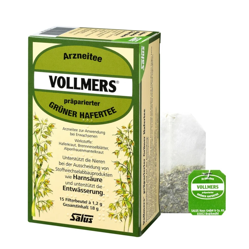 Salus - Vollmers® präparierter Grüner Hafertee 15x1,2g