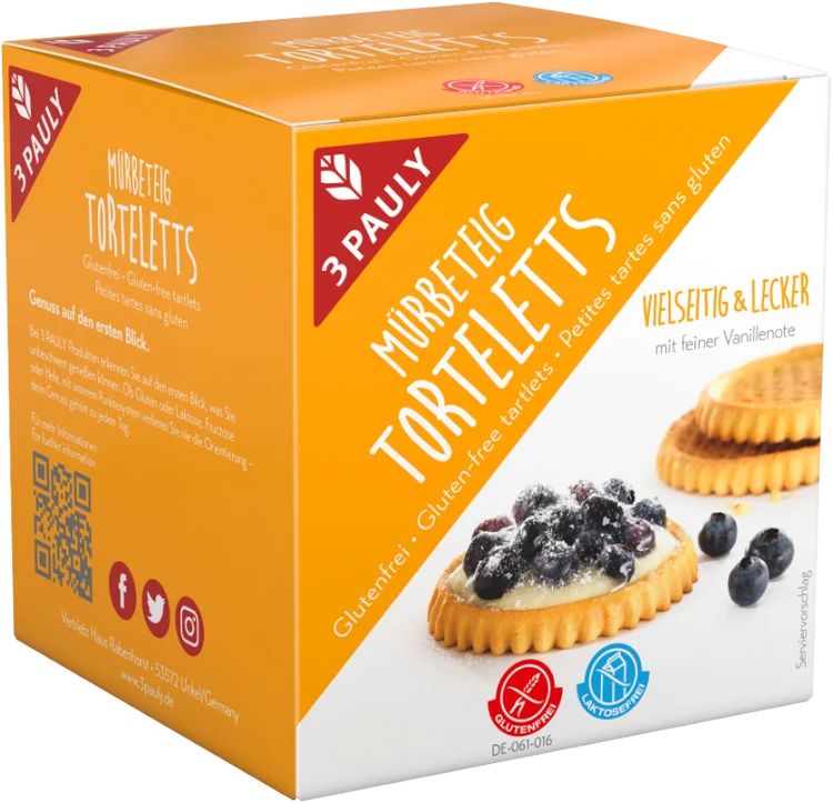 3-Pauly - Mürbeteig Torteletts 150g