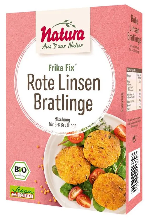 Natura - Frika Fix Rote Linsen-Bratlinge bio, 150g
