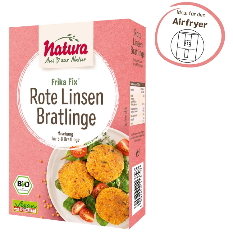 Natura - Frika Fix Rote Linsen-Bratlinge bio, 150g