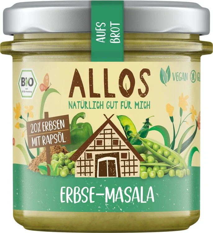 Allos - aufs Brot Erbse & Masala bio vegan 140g