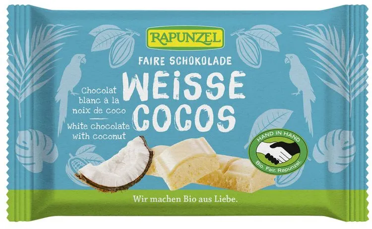 Rapunzel - Weisse Schokolade Cocos bio, 100g