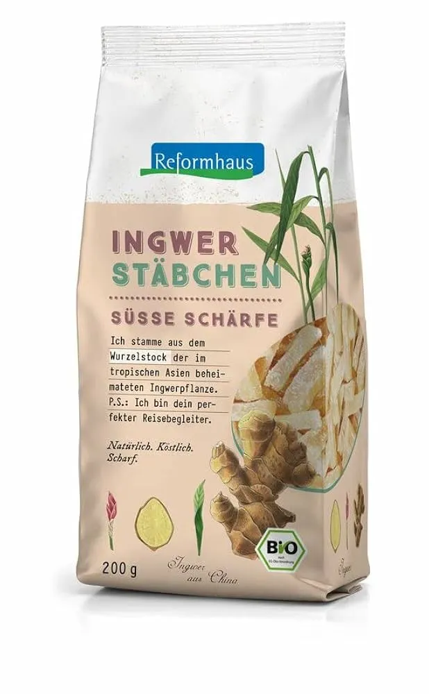 Reformhaus - Ingwer-Stäbchen gezuckert bio 200g