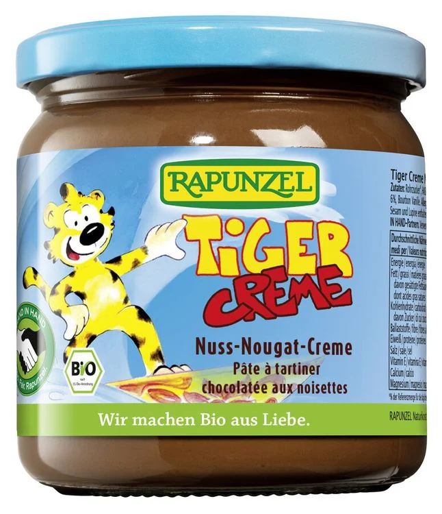 Rapunzel - Tiger Creme Nuss-Nougat-Creme HIH 400g