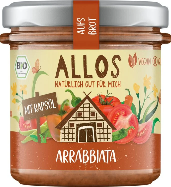 Allos - aufs Brot Arrabbiata bio 140g