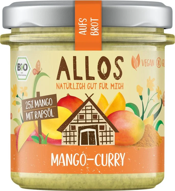 Allos - aufs Brot Mango Curry bio 140g