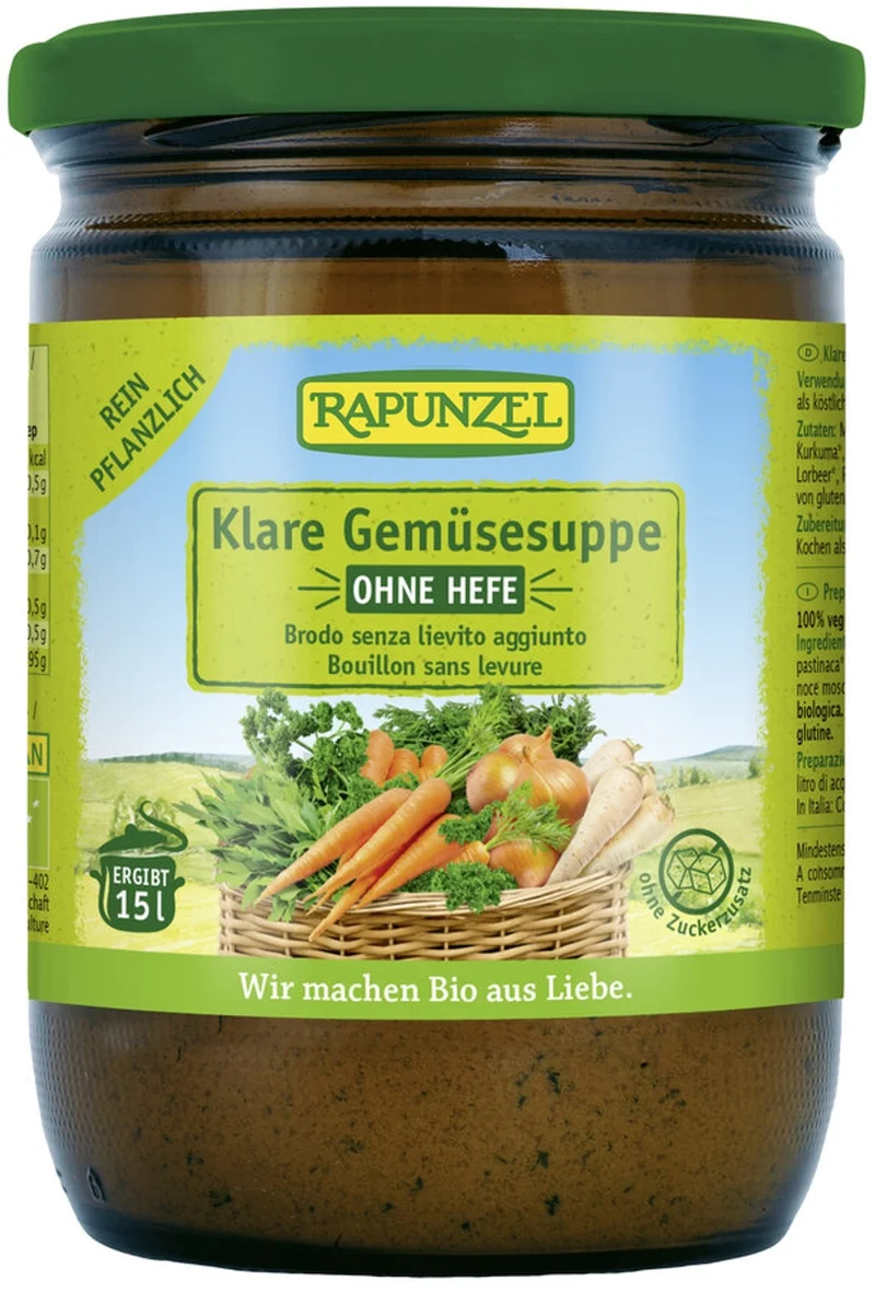 Rapunzel - Klare Gemüsesuppe ohne Hefe bio, 300g