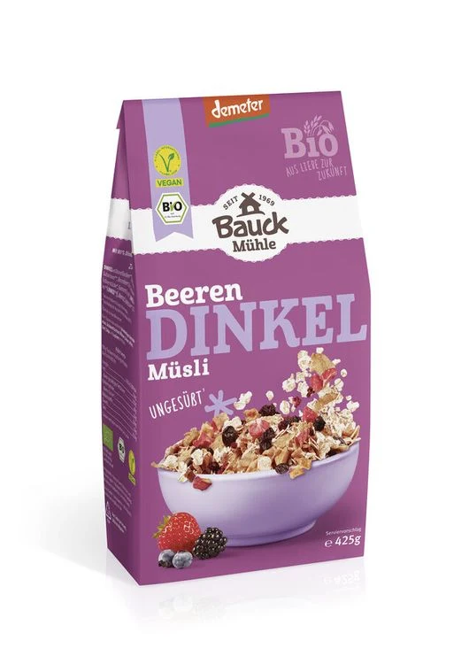 Bauck - Dinkel Müzli Beerenzart Demeter 425g