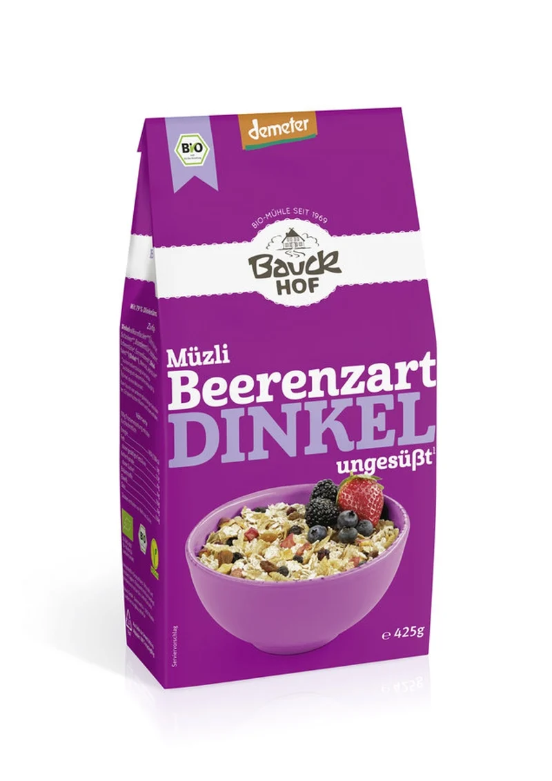 Bauck - Dinkel Müzli Beerenzart Demeter 425g