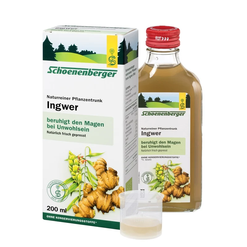 Schoenenberger - Naturreiner Pflanzentrunk Ingwer bio 200ml
