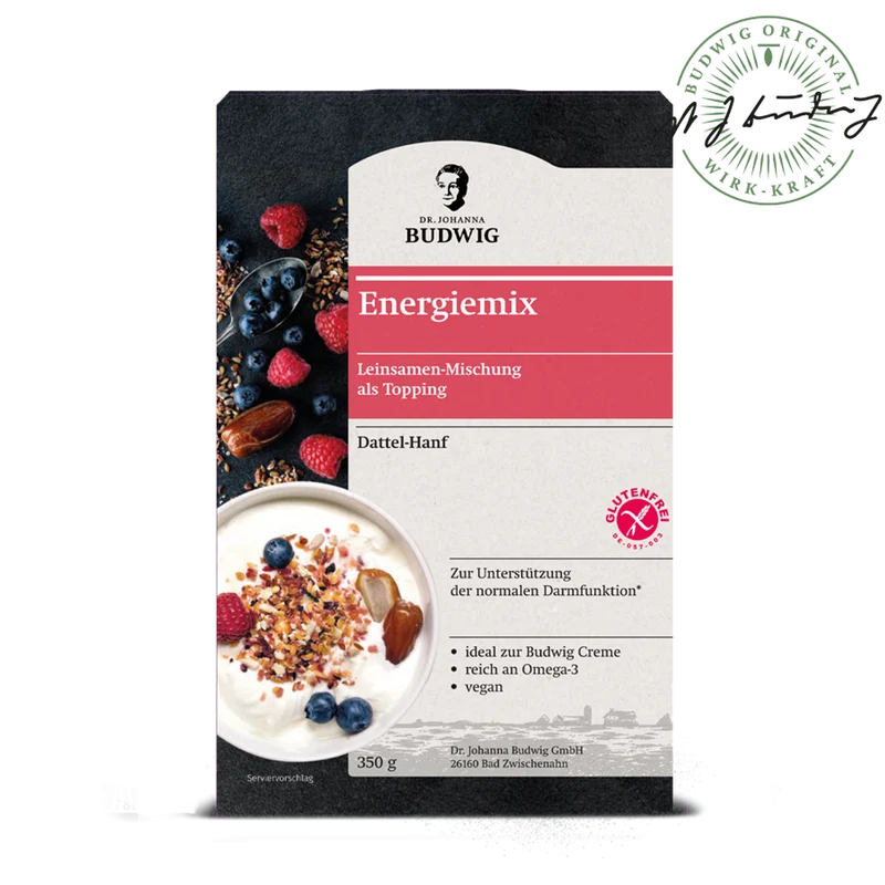 Dr. Johanna Budwig - Linufit Energiemix Dattel - Hanf Bio 350g