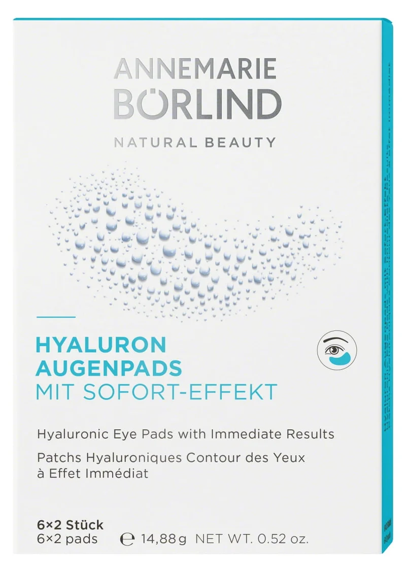 ANNEMARIE BÖRLIND - HYALURON AUGENPADS mit Sofort-Effekt, 6 x 2St.