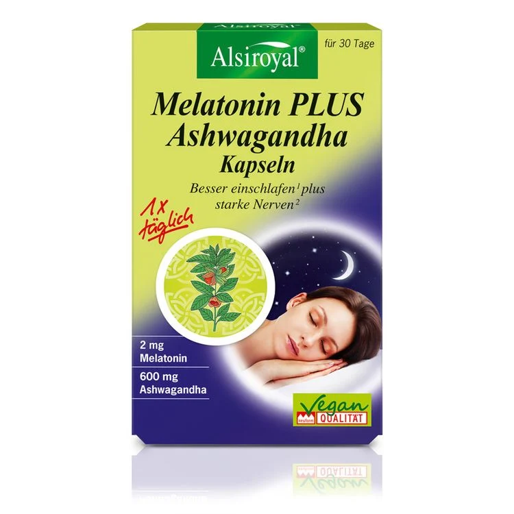 Alsiroyal - Melatonin PLUS Ashwagandha Kapseln 30 Stk.