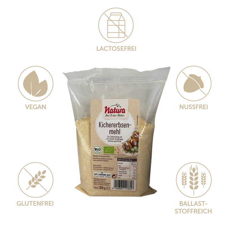 Natura - Bio Kichererbsenmehl 300g