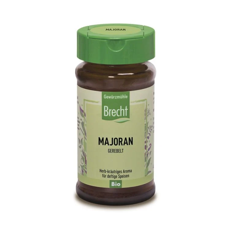Brecht - Majoran gerebelt bio im Glas 8g