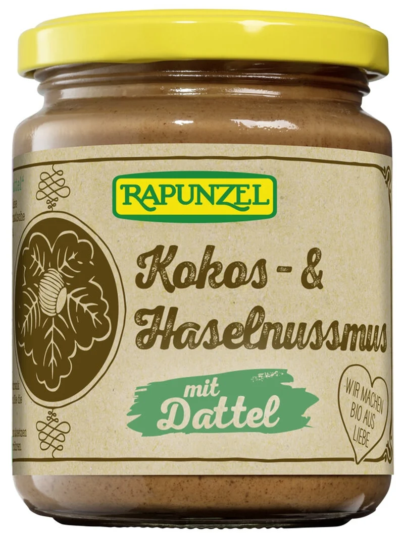 Rapunzel - Kokos & Haselnussmus mit Dattel bio, 250g