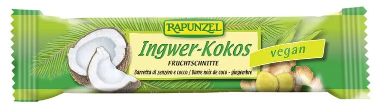 Rapunzel - Fruchtschnitte Ingwer-Kokos bio, 40g