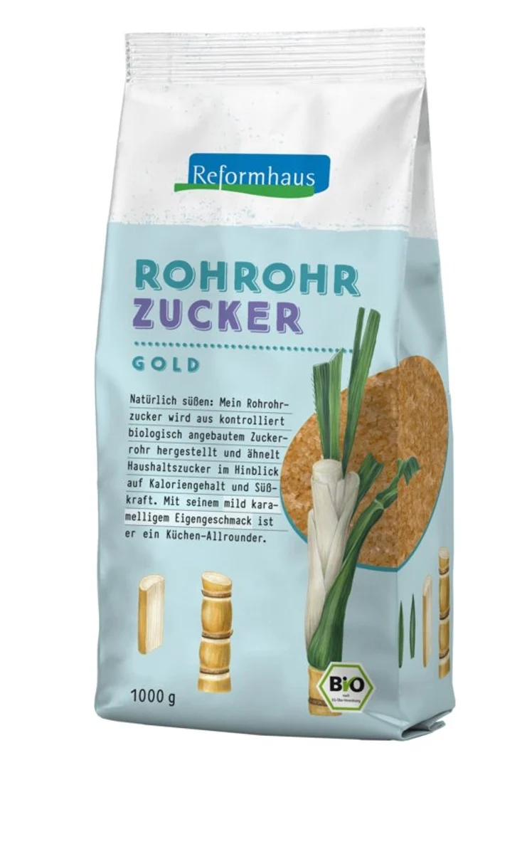 Reformhaus - Rohrohrzucker unraffiniert bio 1000g