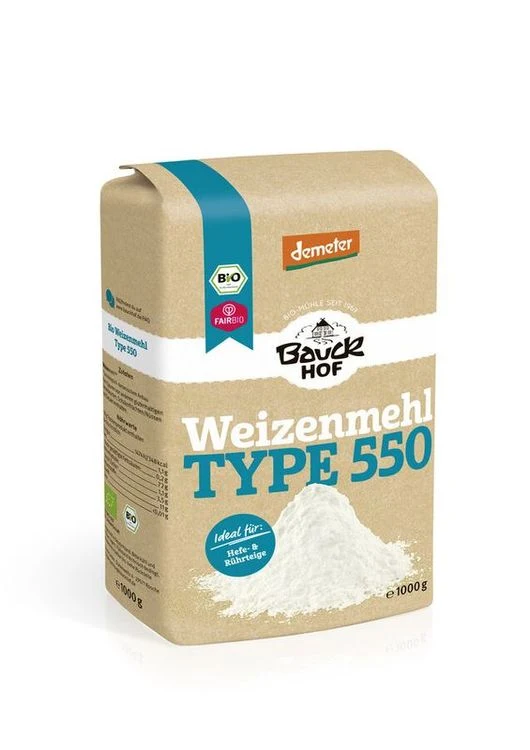 Bauck - Weizenmehl Typ 550 Demeter 1000g