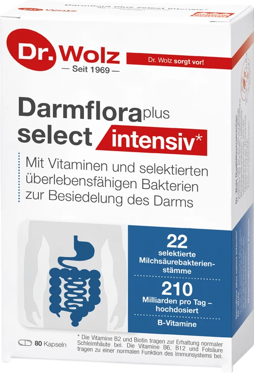 Dr. Wolz, Darmflora Plus Select intensiv, 80 Kp