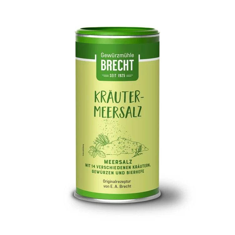 Brecht - Kräuter Meersalz Nachfülldose bio 500g