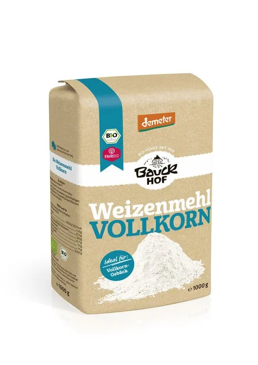 Bauck - Weizenmehl Vollkorn Demeter 1000g