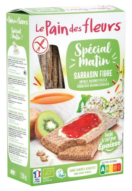 Blumenbrot - Dickeres Knusperbrot Buchweizen Frühstück, 230g