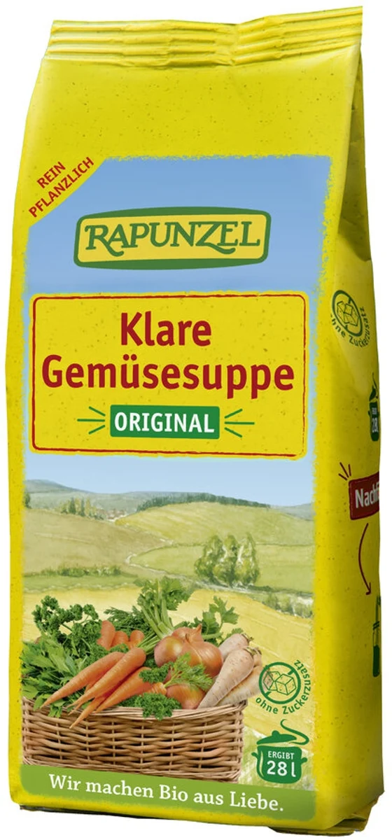 Rapunzel - Klare Gemüsesuppe mit Bio-Hefe, 500g