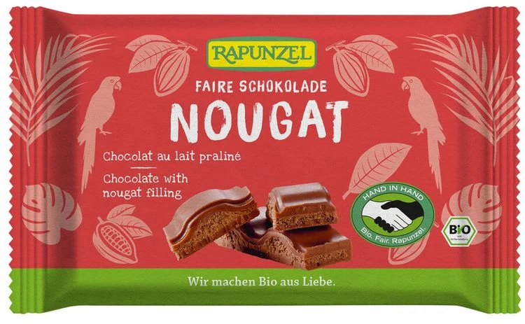 Rapunzel - Nougat Schokolade bio, 100g
