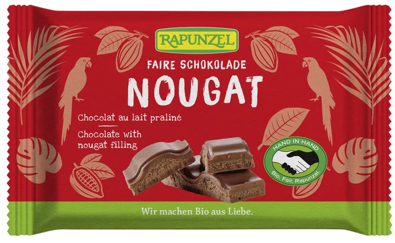 Rapunzel - Nougat Schokolade bio, 100g