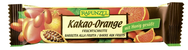 Rapunzel - Fruchtschnitte Kakao-Orange bio, 40g