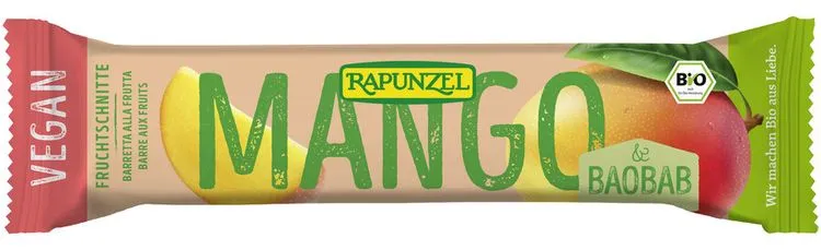 Rapunzel - Fruchtschnitte Mango-Baobab bio, 40g