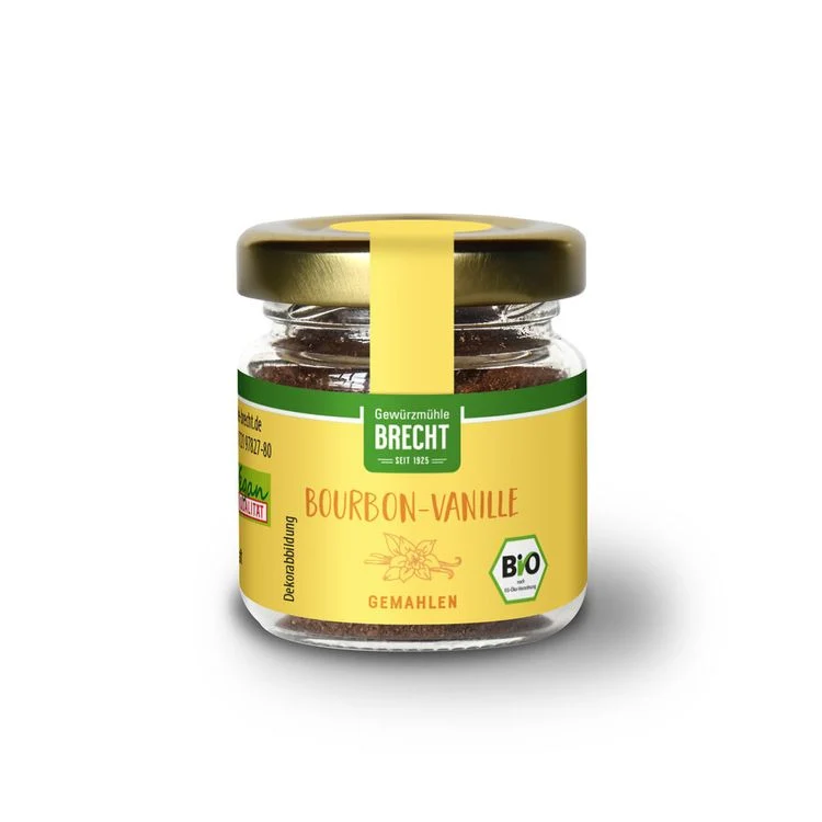 Brecht - Bourbon-Vanille gemahlen Glas bio 15g