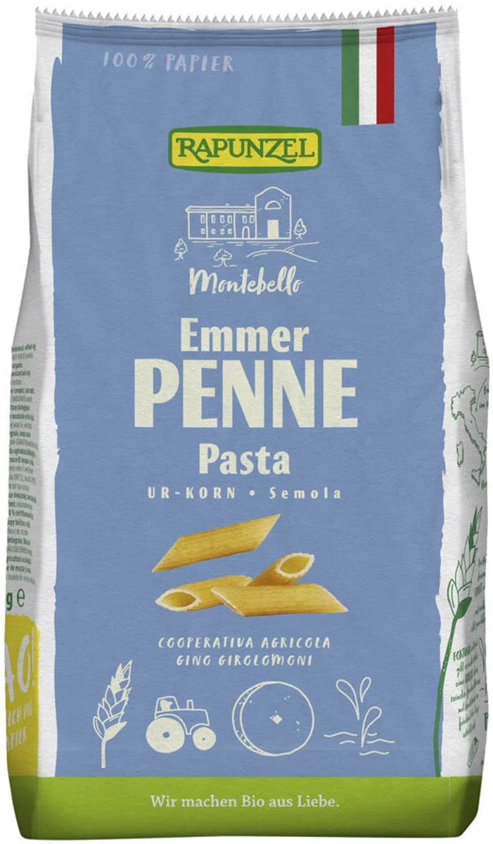 Rapunzel - Emmer-Penne Semola bio, 500g