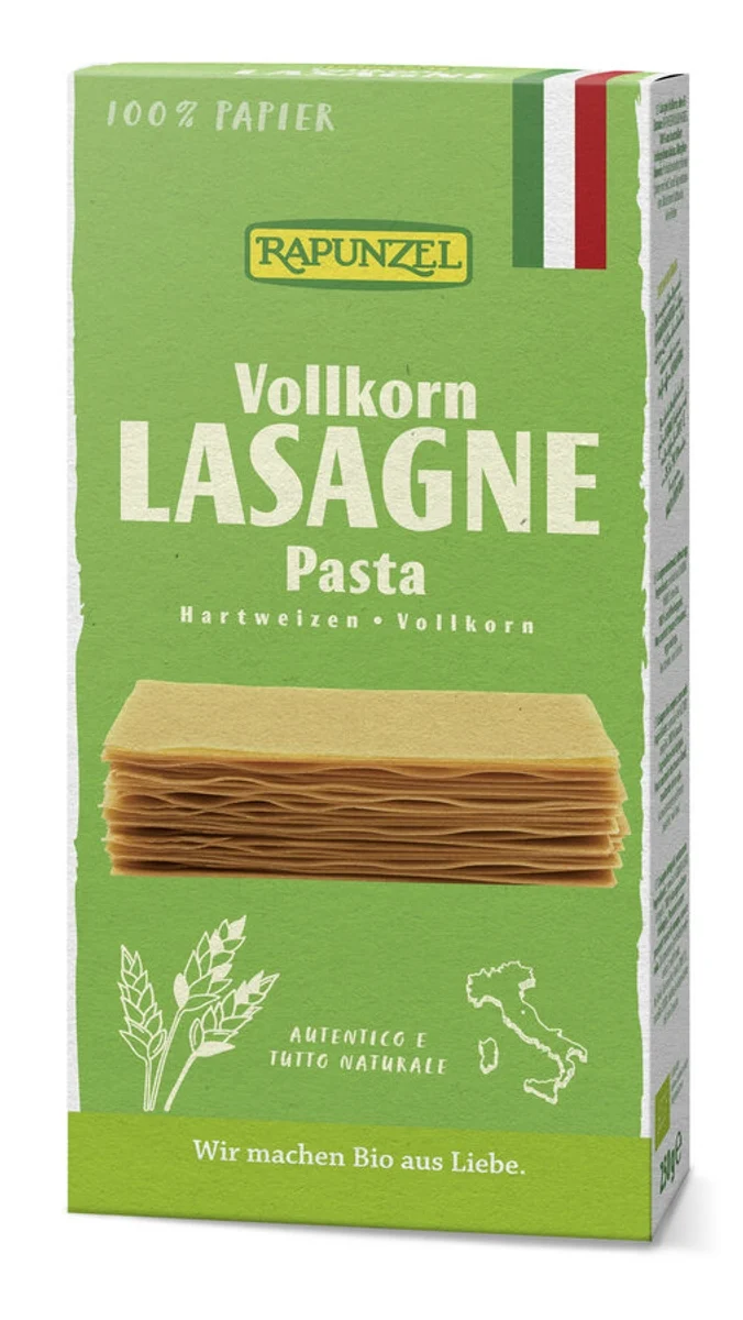 Rapunzel - Lasagne Platten Vollkorn bio, 250g