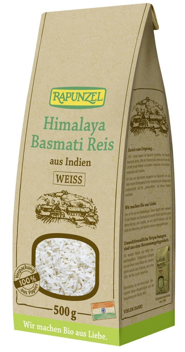 Rapunzel - Himalaya Basmati Reis weiß bio, 500g