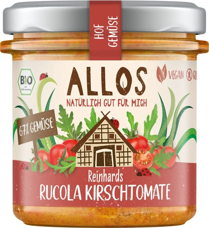 Allos - Hofgemüse Reinhards Rucola Kirschtomate bio 135g