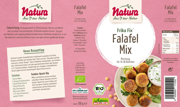 Natura - Frika Fix Falafel bio 150g
